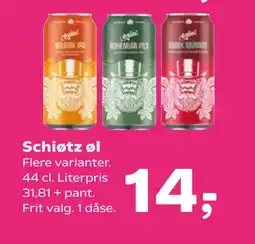 SuperBrugsen Schiøtz øl tilbud