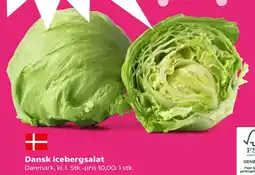 Kvickly Dansk icebergsalat tilbud