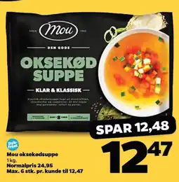 Netto Mou oksekødsuppe tilbud