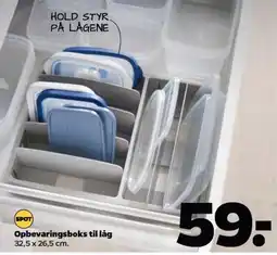 Netto Opbevaringsboks til låg tilbud