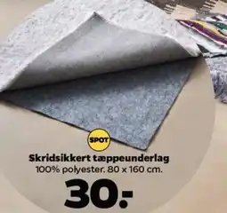 Skridsikkert tæppeunderlag