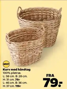 Netto Kurv med håndtag tilbud