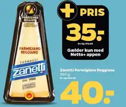 Netto Zanetti Parmigiano Reggiano tilbud