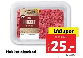 Lidl VILSTRUPGÅRD Hakket oksekød tilbud