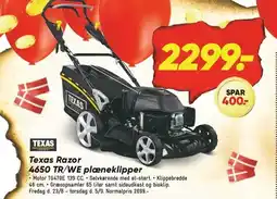 Bilka Texas Razor 4650 TR/WE plæneklipper tilbud