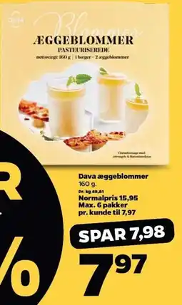 Netto Dava æggeblommer tilbud