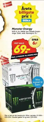 Bilka Monster Energy tilbud