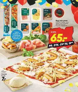 Bilka Byg-selv pizza 5 stk tilbud