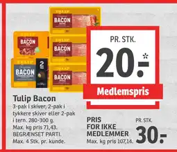 SPAR Tulip Bacon tilbud