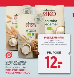 MENY GRØN BALANCE ØKOLOGISK MEL tilbud