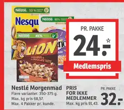 SPAR Nestlé Morgenmad tilbud