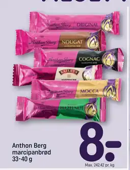 REMA 1000 Anthon Berg marcipanbrød 33-40 g tilbud