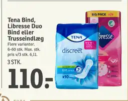 SPAR Tena Bind, Libresse Duo Bind eller Trusseindlæg tilbud