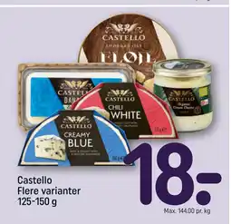 REMA 1000 Castello Flere varianter 125-150 g tilbud
