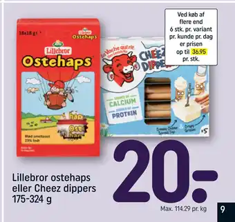 REMA 1000 Lillebror ostehaps eller Cheez dippers 175-324 g tilbud