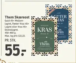 SPAR Them Skæreost tilbud