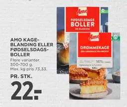 MENY AMO KAGEBLANDING ELLER FØDSELSDAGSBOLLER tilbud