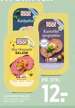 MENY 3-STJERNET PÅLÆG tilbud