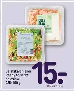 REMA 1000 Salatskålen eller Ready to serve coleslaw 235-400 g tilbud