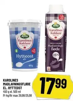 Løvbjerg KAROLINES MADLAVNINGSFLØDE EL. HYTTEOST tilbud
