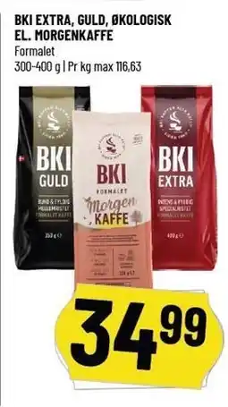 Løvbjerg BKI EXTRA, GULD, ØKOLOGISK EL. MORGENKAFFE tilbud