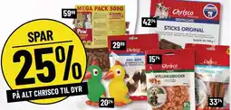 SPAR 25% PÅ ALT CHRISCO TIL DYR