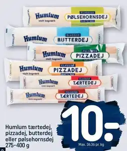 REMA 1000 Humlum tærtedej, pizzadej, butterdej eller pølsehornsdej 275-400 g tilbud