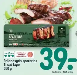 REMA 1000 Frilandsgris spareribs 550 g tilbud