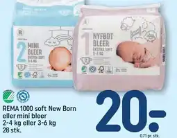 REMA 1000 REMA 1000 soft new born eller mini bleer 28 stk tilbud