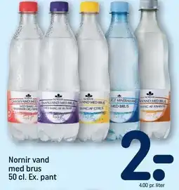 REMA 1000 Nornir vand med brus 50 cl tilbud