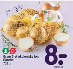 REMA 1000 Gram Slot økologiske løg Danske tilbud