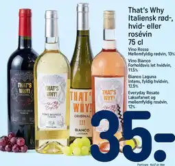 REMA 1000 THAT'S WHY! Italiensk rød-, hvid- eller rosévin tilbud