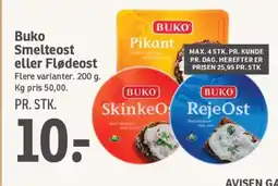 SPAR BUKO Smelteost eller Flødeost tilbud