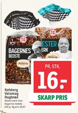 SPAR Kohberg Velsmag Rugbrød tilbud