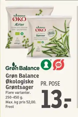 SPAR Grøn Balance Økologiske Grøntsager tilbud