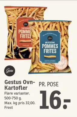 SPAR Gestus Ovn- Kartofler tilbud