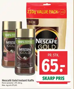 SPAR NESCAFE GOLD Instant Kaffe tilbud