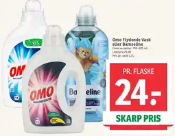 SPAR OMO Flydende Vask eller Bamseline tilbud