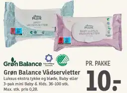 SPAR Grøn Balance Vådservietter tilbud