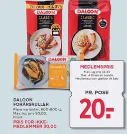 MENY DALOON Forårsruller tilbud