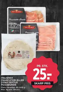 MENY Italiensk Charcuteri eller 2-pak Gestus Pizzabunde tilbud