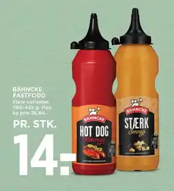 MENY BÄHNCKE Fastfood tilbud
