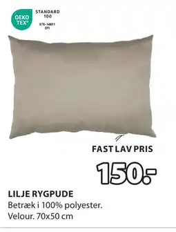 JYSK LILJE RYGPUDE tilbud