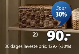 JYSK LAU OPBEVARINGSBOKS tilbud