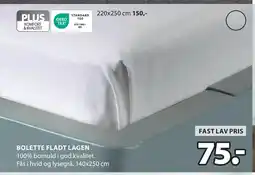 JYSK BOLETTE FLADT LAGEN tilbud