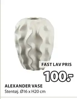 JYSK ALEXANDER VASE tilbud