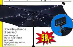 Harald Nyborg Solcellelyskæde til parasol tilbud