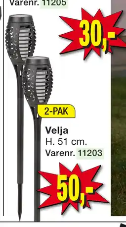 Harald Nyborg Fakkel solcellelampe tilbud