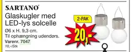 Harald Nyborg Glaskugler med LED-lys solcelle tilbud