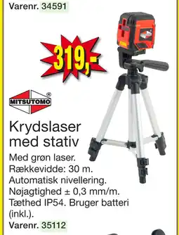 Harald Nyborg Krydslaser med stativ tilbud